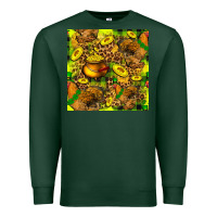 Sports Green St. Patrick's Chicken With Pot Of Gold Premium Sweatshirt - FaDigitalArtStudio
