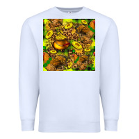 White St. Patrick's Chicken With Pot Of Gold Premium Sweatshirt - FaDigitalArtStudio