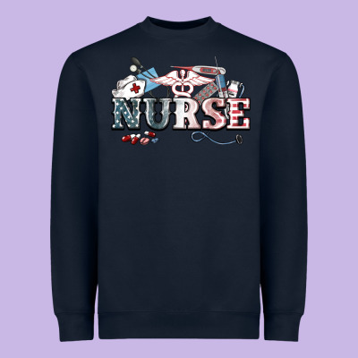 American Nurse 4th Of July Heavyweight Sweatshirt Designed By Howdyjamesfarm