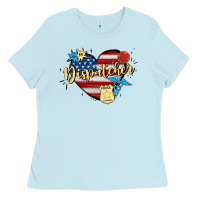 Baby Blue 911 dispatcher Ladies Tee - MaliasSmallBusiness