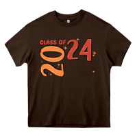 Chocolate Brown custom class of 2024 name of school font  super sn Heavy Core Tee - MaliasSmallBusiness