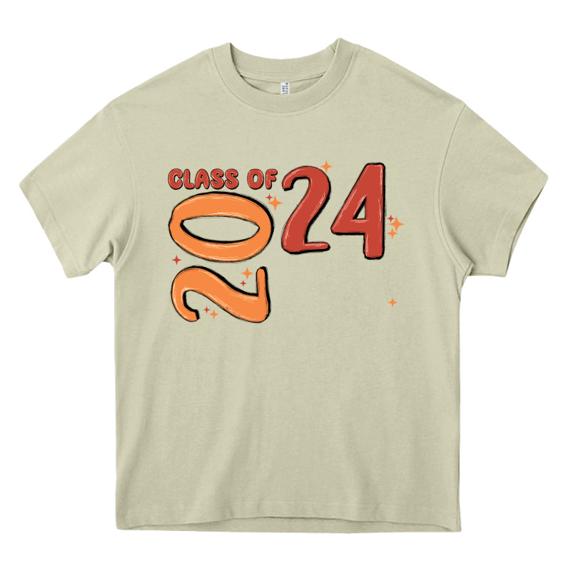 Custom Class Of 2024 Name Of School Font  Super Sn Heavy Core Tee by MaliasSmallBusiness | Teevron