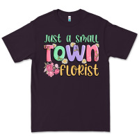 Plum just a small town florist Premium Tee - MaliasSmallBusiness