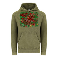 Vintage Olive christmas background Vintage Hoodie - RanaPortraitStore