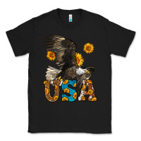 Black Western Usa Eagle 4th of July Classic Tee - LillyAllenDesigns