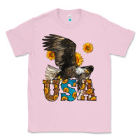 Bubblegum Pink Western Usa Eagle 4th of July Classic Tee - LillyAllenDesigns