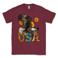 Burgundy Western Usa Eagle 4th of July Classic Tee - LillyAllenDesigns