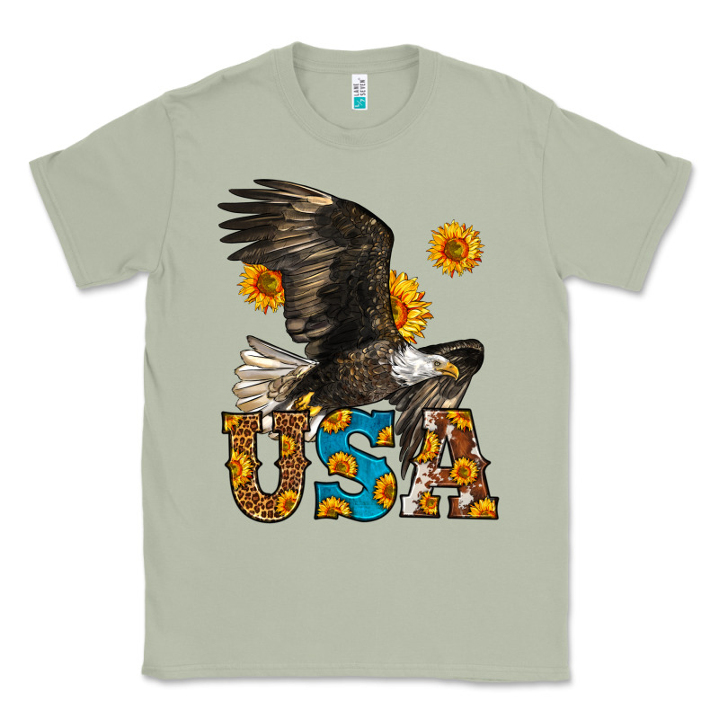 Western Usa Eagle 4th Of July Classic Tee by LillyAllenDesigns | Teevron