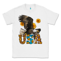 White Western Usa Eagle 4th of July Classic Tee - LillyAllenDesigns