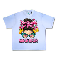 Grape Ice cancer warrior messy bun Urban Heavy Tee - BarkalooDesign