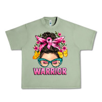 Oil Green cancer warrior messy bun Urban Heavy Tee - BarkalooDesign