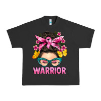Pigment Black cancer warrior messy bun Urban Heavy Tee - BarkalooDesign