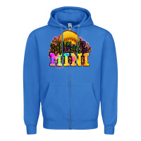 True Royal softball mini Zipper Hoodie - OliviaCreatesArt