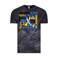 Cloud Black down syndrome awareness typography Vintage Tee - Artiststas