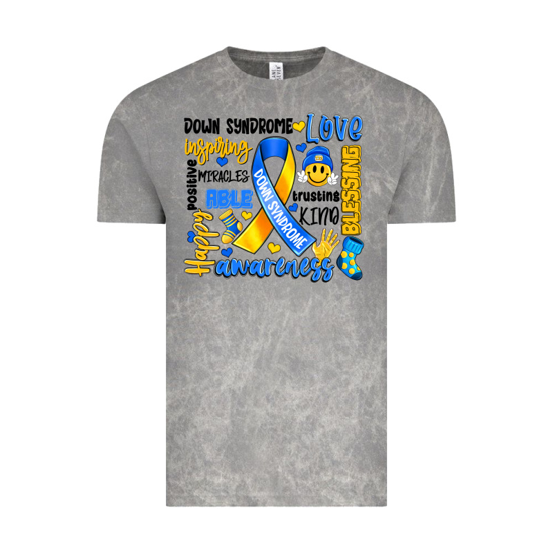 Down Syndrome Awareness Typography Vintage Tee by Artiststas | Teevron