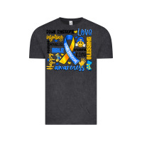 Vintage Black down syndrome awareness typography Vintage Tee - Artiststas