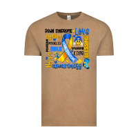Vintage Coffee down syndrome awareness typography Vintage Tee - Artiststas