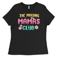 Black the praying mamas club Ladies Tee - MaliasSmallBusiness