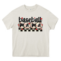 Cream baseball mama Heavy Core Tee - MaliasSmallBusiness