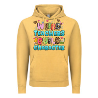 Vintage Mustard weird teachers build character Vintage Hoodie - Artiststas