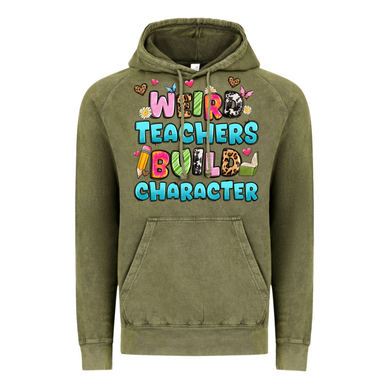 Weird Teachers Build Character Vintage Hoodie by Artiststas | Teevron