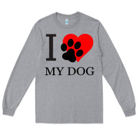 Heather Grey I My Dog Long Sleeve Tee - Bettercallsaul