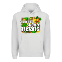 Dove Grey St. Patrick's Little miss shenanigans Premium Hoodie - OliviaCreatesArt