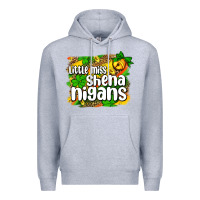 Heather Grey St. Patrick's Little miss shenanigans Premium Hoodie - OliviaCreatesArt