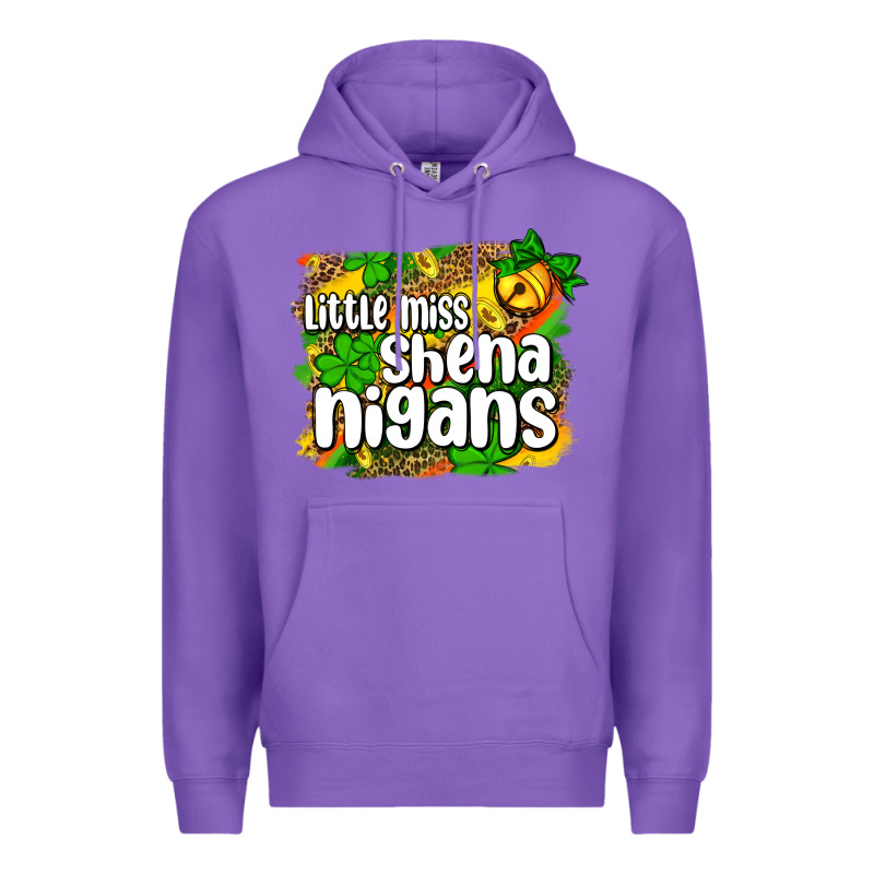 St. Patrick's Little Miss Shenanigans Premium Hoodie by OliviaCreatesArt | Teevron