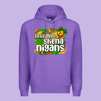 St. Patrick's Little Miss Shenanigans Premium Hoodie Designed By Oliviacreatesart