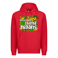 Red St. Patrick's Little miss shenanigans Premium Hoodie - OliviaCreatesArt