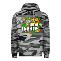 Slate Camo St. Patrick's Little miss shenanigans Premium Hoodie - OliviaCreatesArt