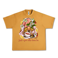 Peanut Butter just a girl who loves tea gnome Urban Heavy Tee - BarkalooDesign