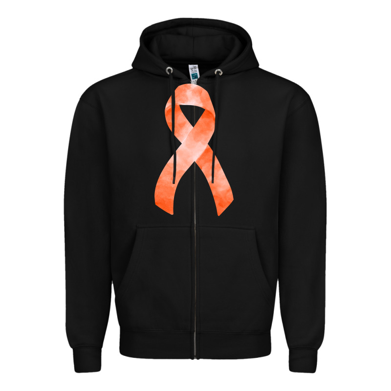 Kidney Cancer Ribbon Fa Element Zipper Hoodie by FaDigitalArtStudio | Teevron