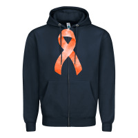 Navy kidney cancer ribbon fa element Zipper Hoodie - FaDigitalArtStudio
