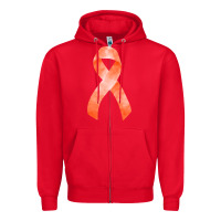 Red kidney cancer ribbon fa element Zipper Hoodie - FaDigitalArtStudio
