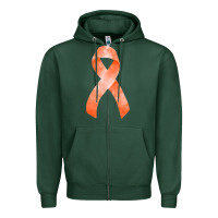 Sports Green kidney cancer ribbon fa element Zipper Hoodie - FaDigitalArtStudio
