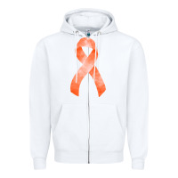 White kidney cancer ribbon fa element Zipper Hoodie - FaDigitalArtStudio