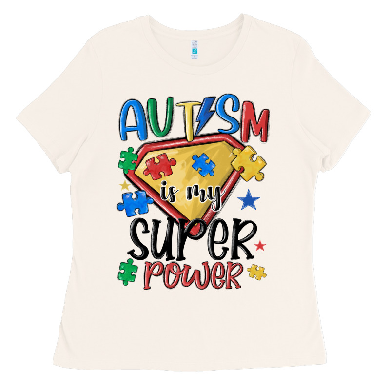 Autism Is My Super Power Ladies Tee by MaliasSmallBusiness | Teevron