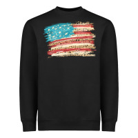 Black American flag with leopard Heavyweight Sweatshirt - HowdyJamesFarm