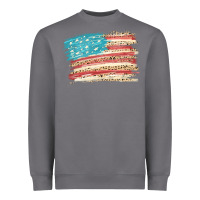 Storm American flag with leopard Heavyweight Sweatshirt - HowdyJamesFarm