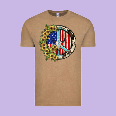 Peace Sign Vintage Tee Designed By Jahusdesignshop