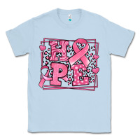 Dusty Blue Western Hope Breast Cancer Awareness Ribbon Classic Tee - LillyAllenDesigns