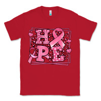 Red Western Hope Breast Cancer Awareness Ribbon Classic Tee - LillyAllenDesigns