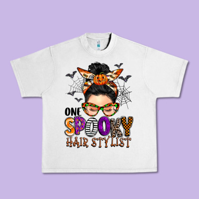One Spooky Hair Stylist Urban Heavy Tee Designed By Barkaloodesign