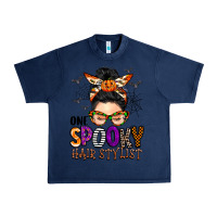 Navy one spooky hair stylist Urban Heavy Tee - BarkalooDesign