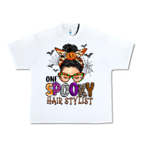 White one spooky hair stylist Urban Heavy Tee - BarkalooDesign