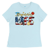Baby Blue dispatcher life Ladies Tee - MaliasSmallBusiness