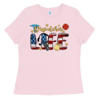 Bubblegum Pink dispatcher life Ladies Tee - MaliasSmallBusiness