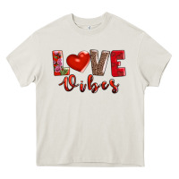 Cream love vibes Heavy Core Tee - AdoDesignShop